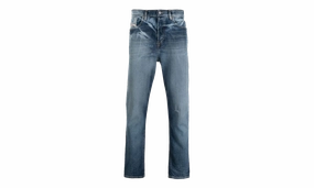 Selvedge Denim D-Fining Stretch Tapered Fit Denim Jeans "Blue"