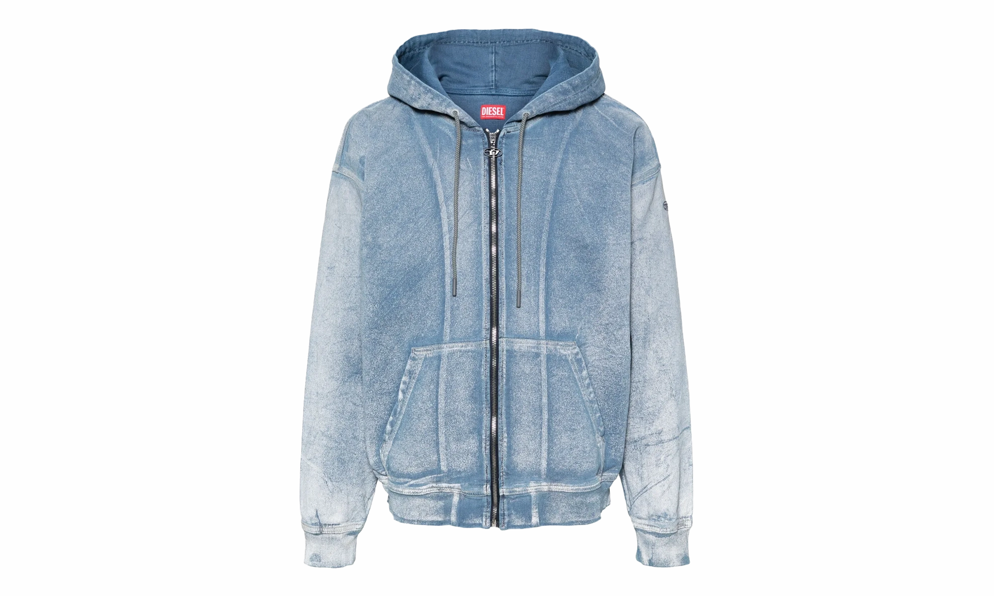 D-Gir-S Track Zip Denim Hoodie Hoodie "Blue"