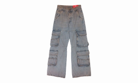 Traveler Gear Winter Warmth Smooth D-SIRE-CARGO-D JEANS BLUE "Blue"
