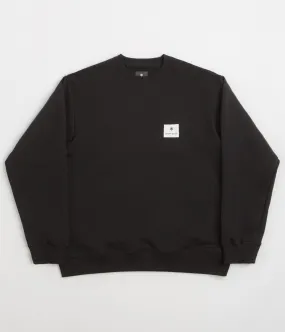 Layer Minimal Street Active Snow Peak NSD Square Logo Sweatshirt - Black