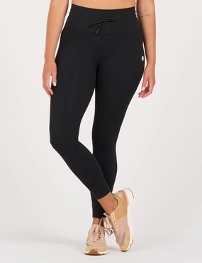 Rib Knit Postpartum Fit Seamless Design Active Lifestyle Daily Legging - Black