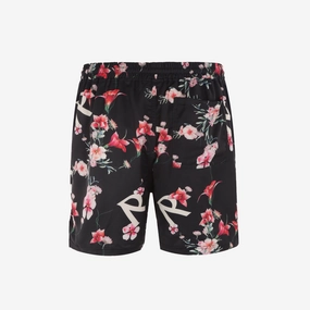 Represent | FLORAL SHORTS  { BLACK Play Mode Regular Fit