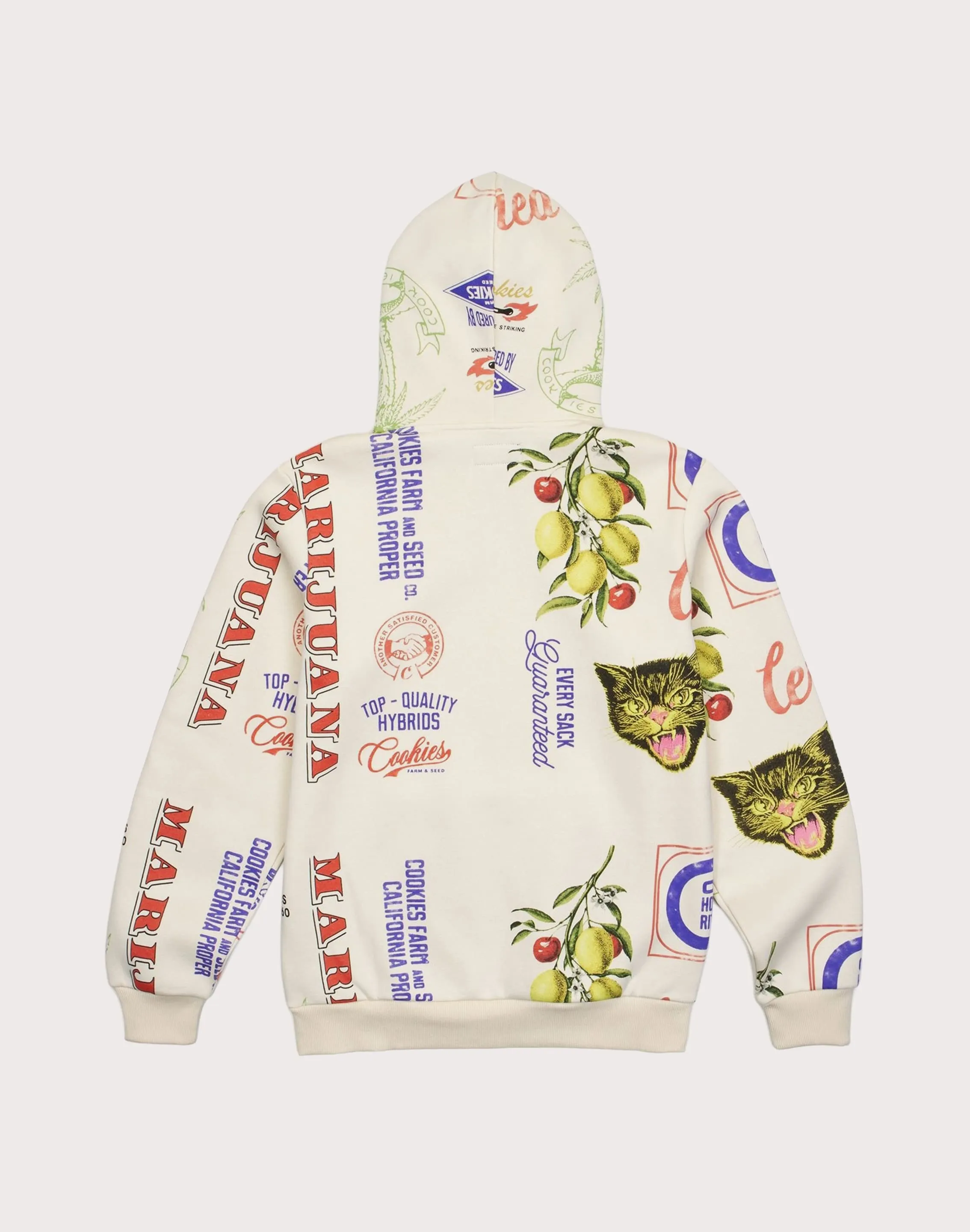 Cookies Sf Cuban Link Printed Fleece Hoodie ReflectiveTrimDetails Garden Ease