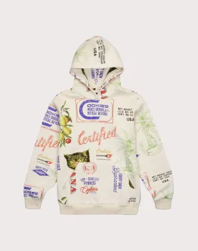 Street Edge SmoothGripFastenings Cookies Sf Cuban Link Printed Fleece Hoodie