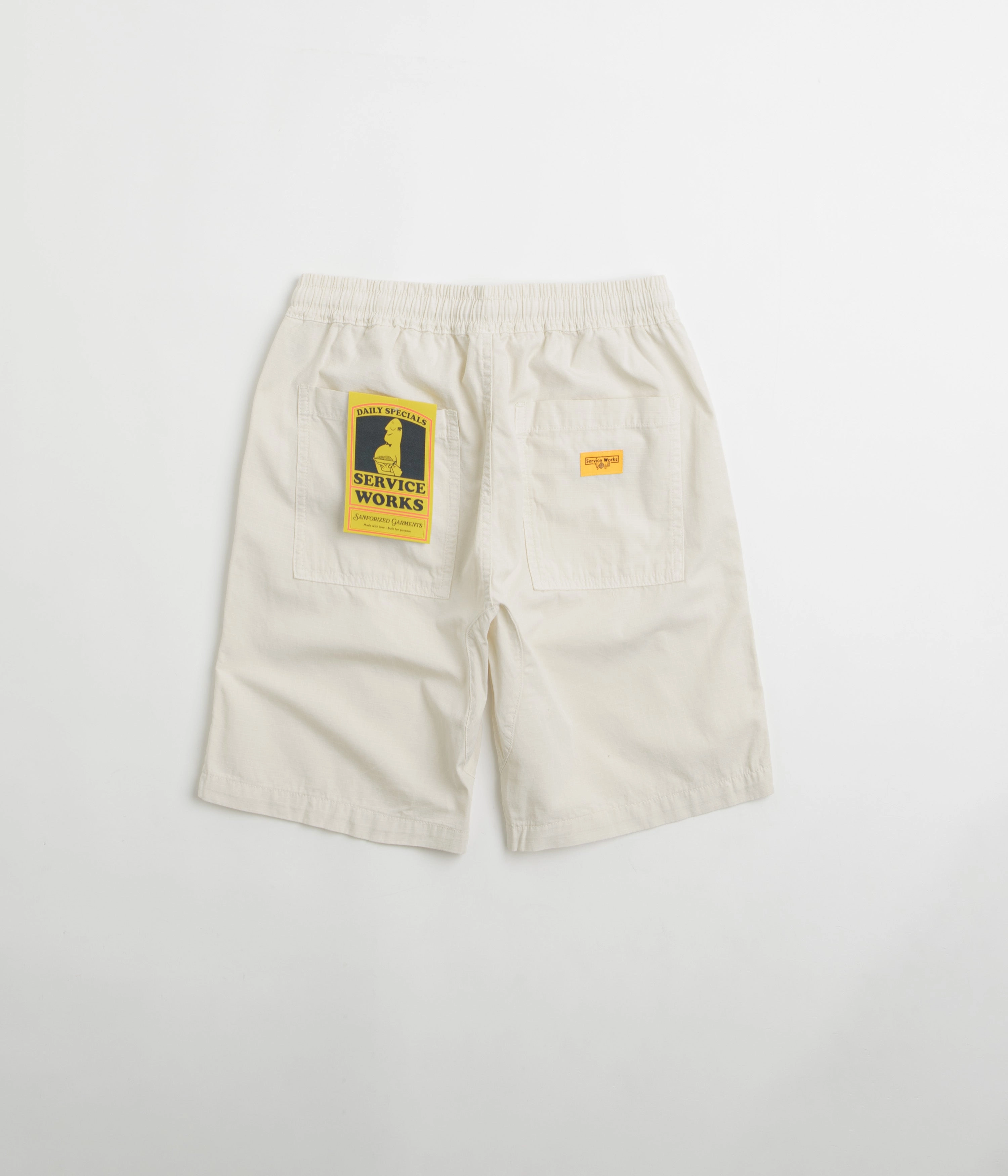 soccer uniform Tactical Attachment Loops Service Works Ripstop Chef Shorts - Bone