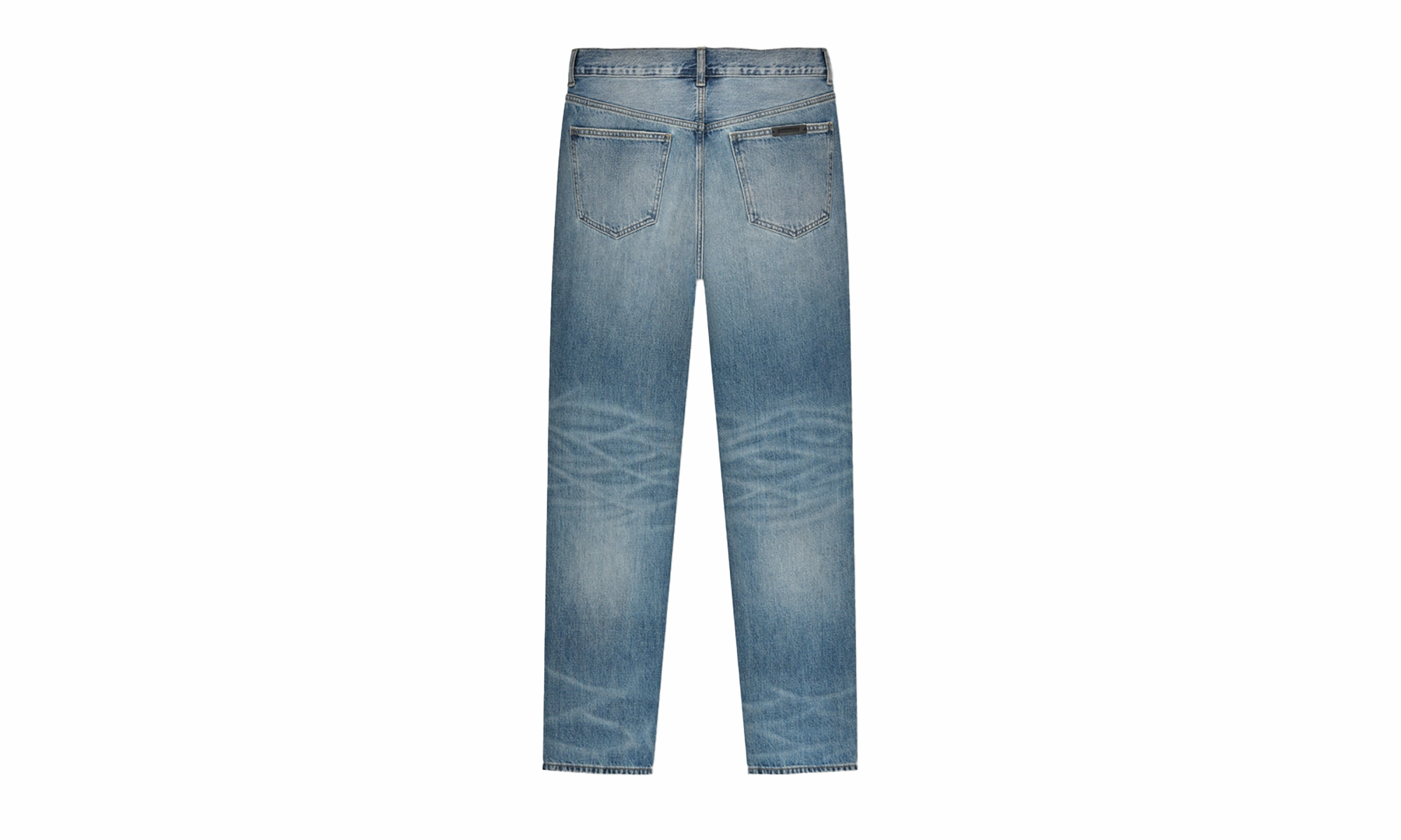 DENIM 5 POCKET JEANS "CLASSIC BLUE" Loose Textured Travel Outfit