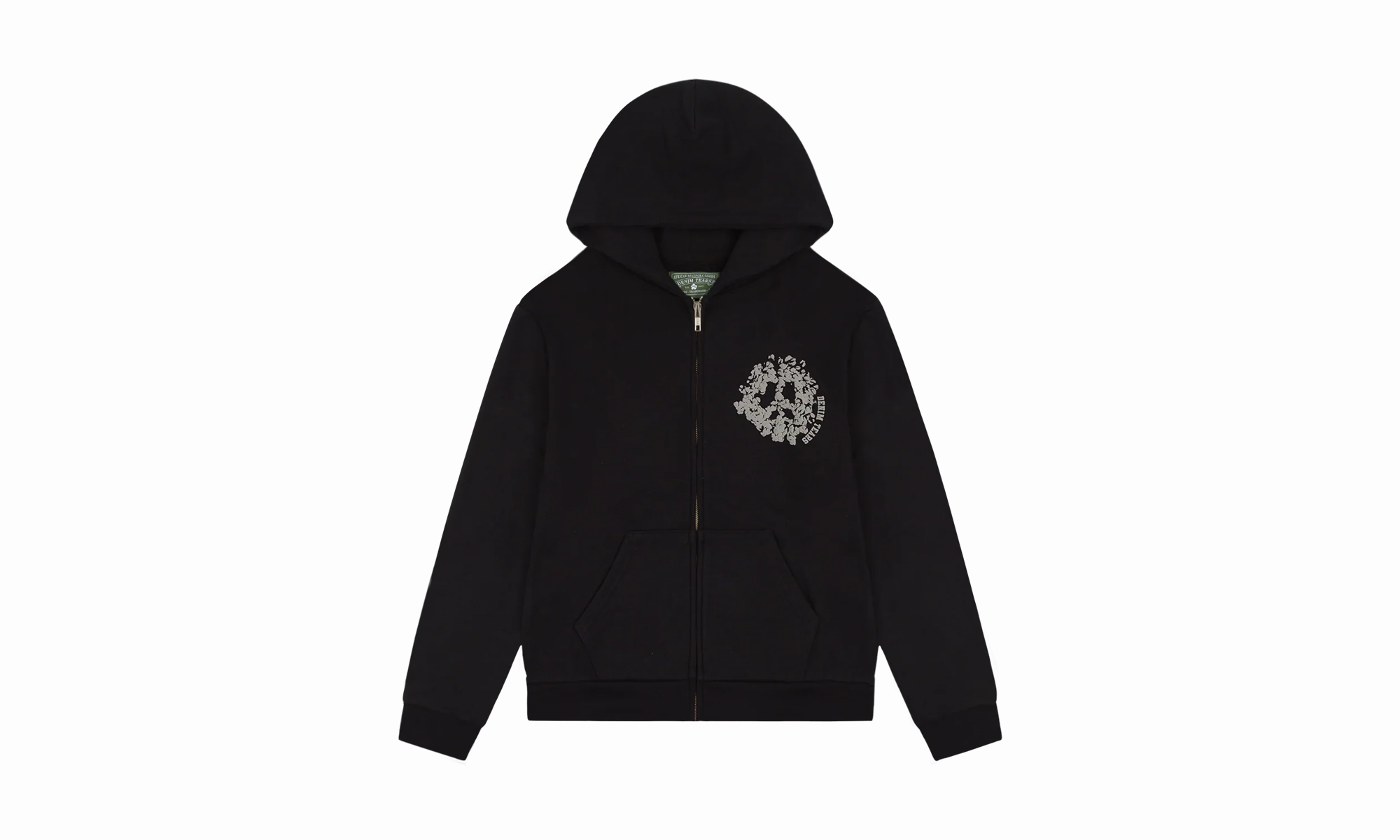 Denim University Zip Hoodie "Black"