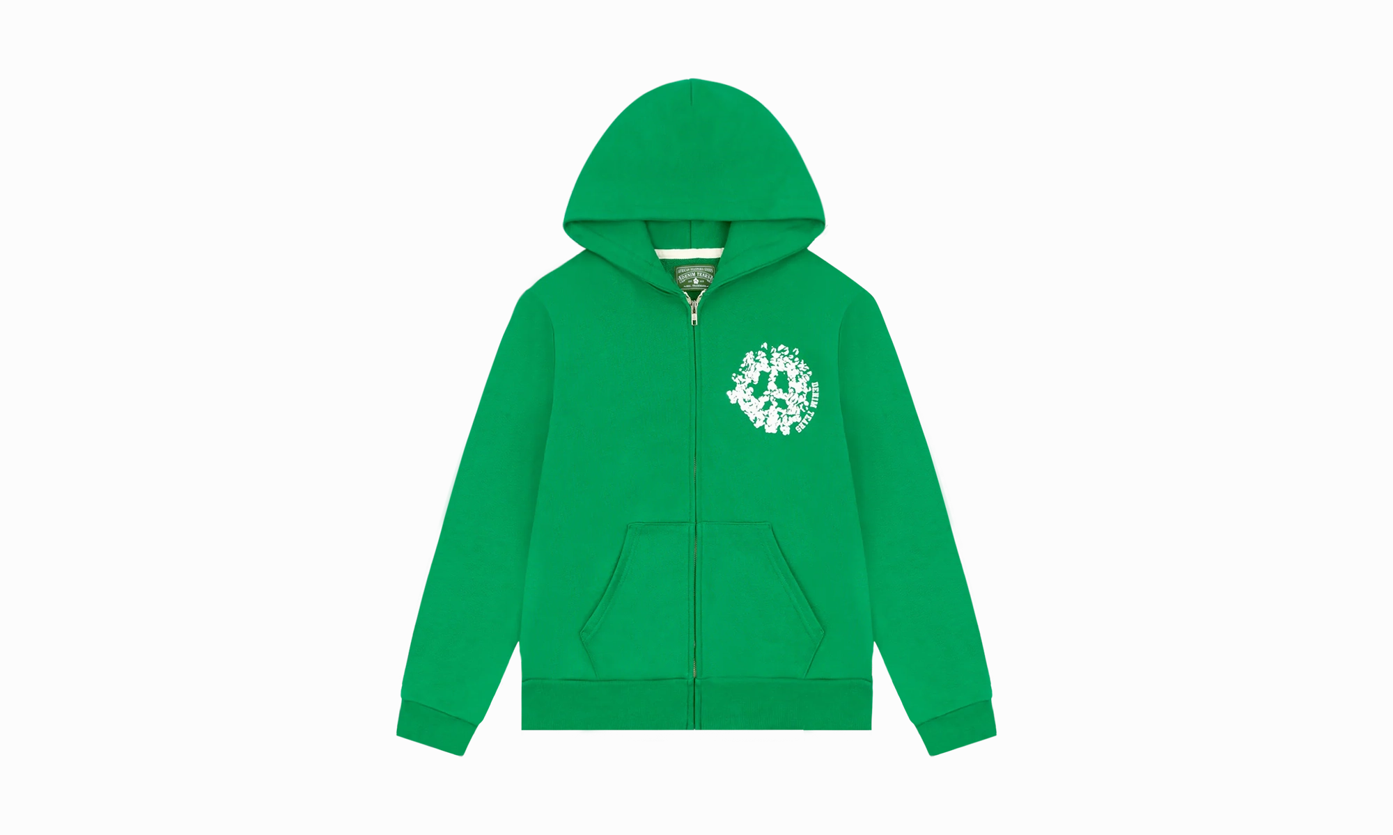 Denim University Zip Hoodie "Green"