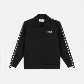 Sea Fit DENIS STAR TRACK JACKET - BLACK / WHITE