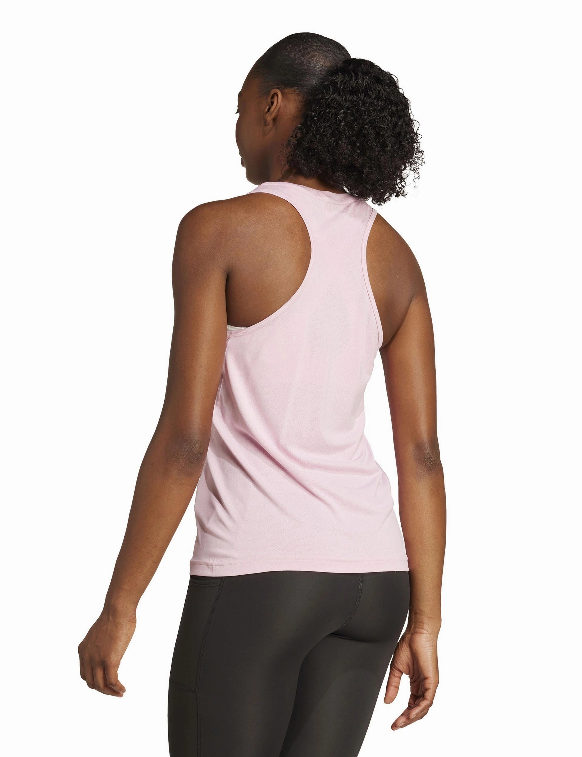 Yarn Dyed Colorfastness Compression Zones Designed for Training Tank Top - True Pink/White