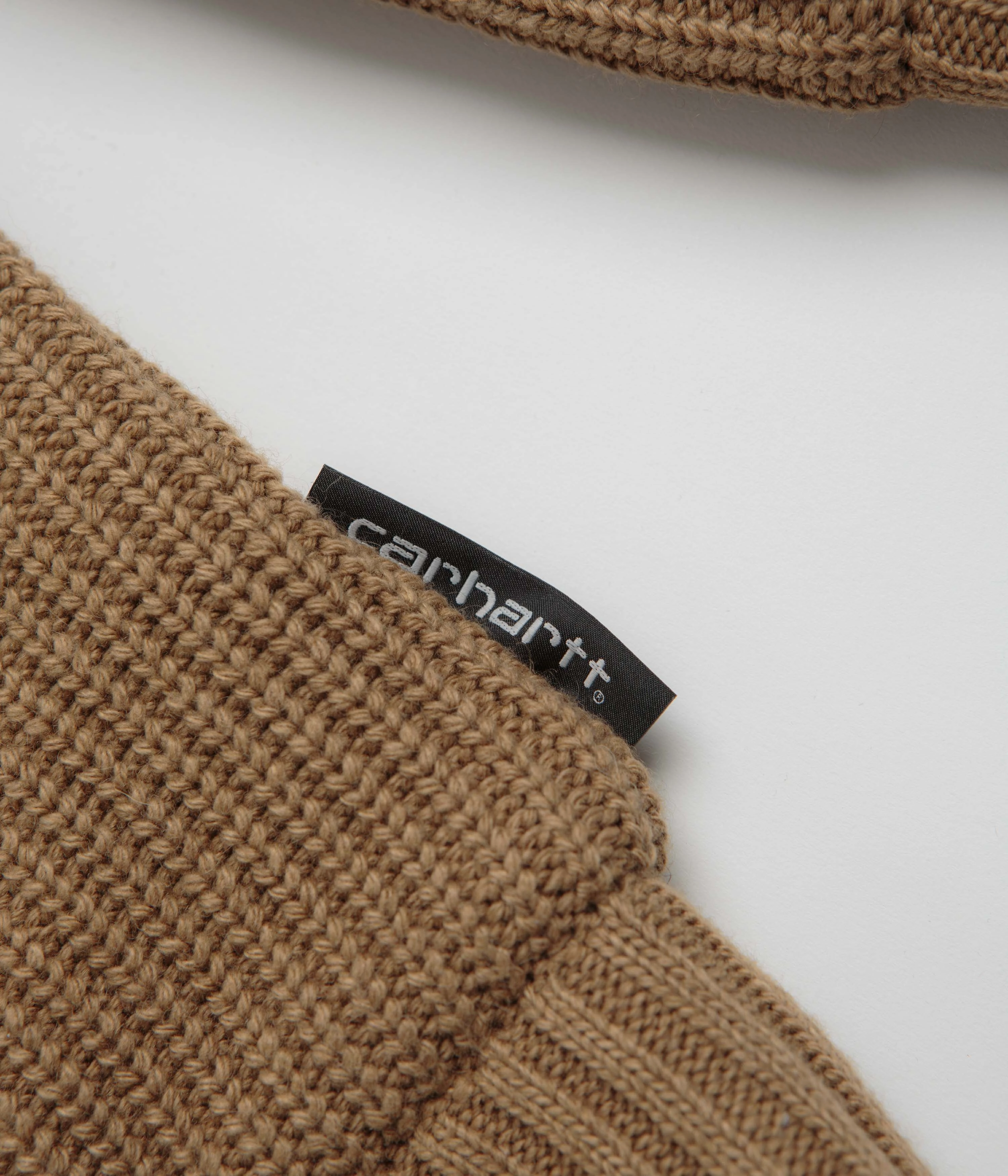 PaddedShoulders Carhartt Banley Sweater Jacket - Peanut