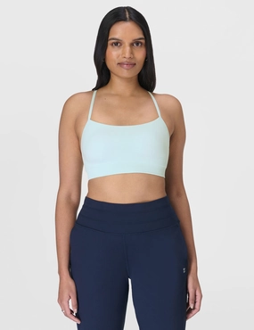 Smooth Fabric Size Range Spirit Restored Yoga Bra - Day Break Blue