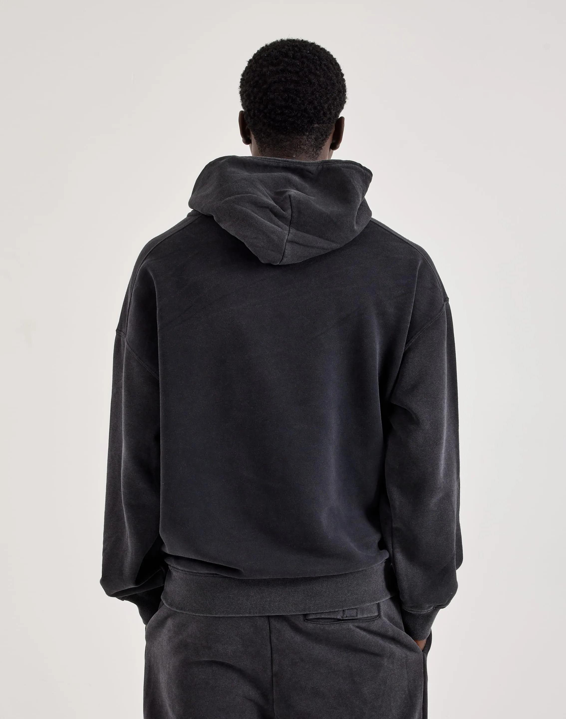 DH Essentials Acid Wash Fleece Pullover Hoodie HighDurabilityClothing NonRestrictive Design