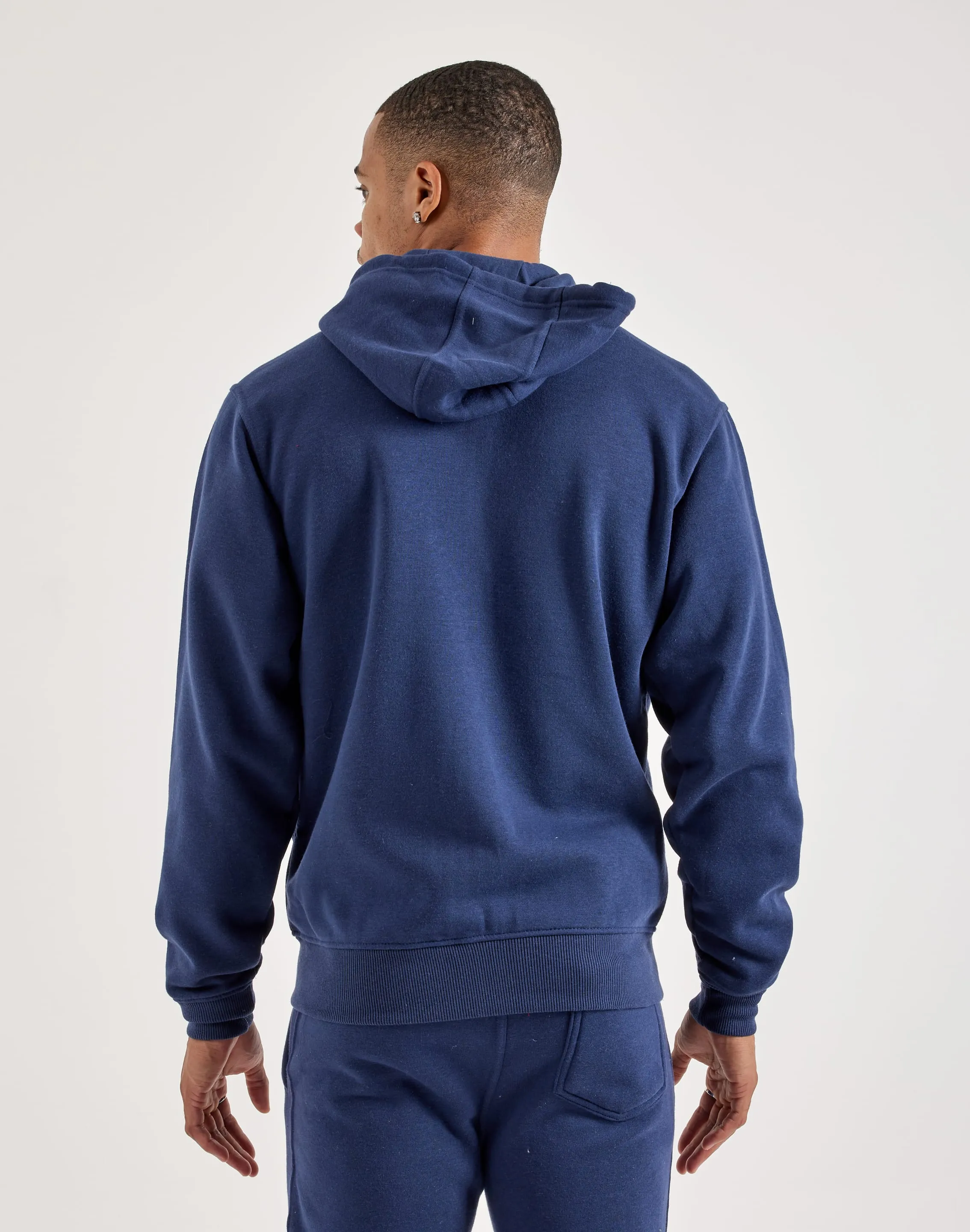 DH Essentials Basic Full-Zip Fleece Hoodie Clear Tone