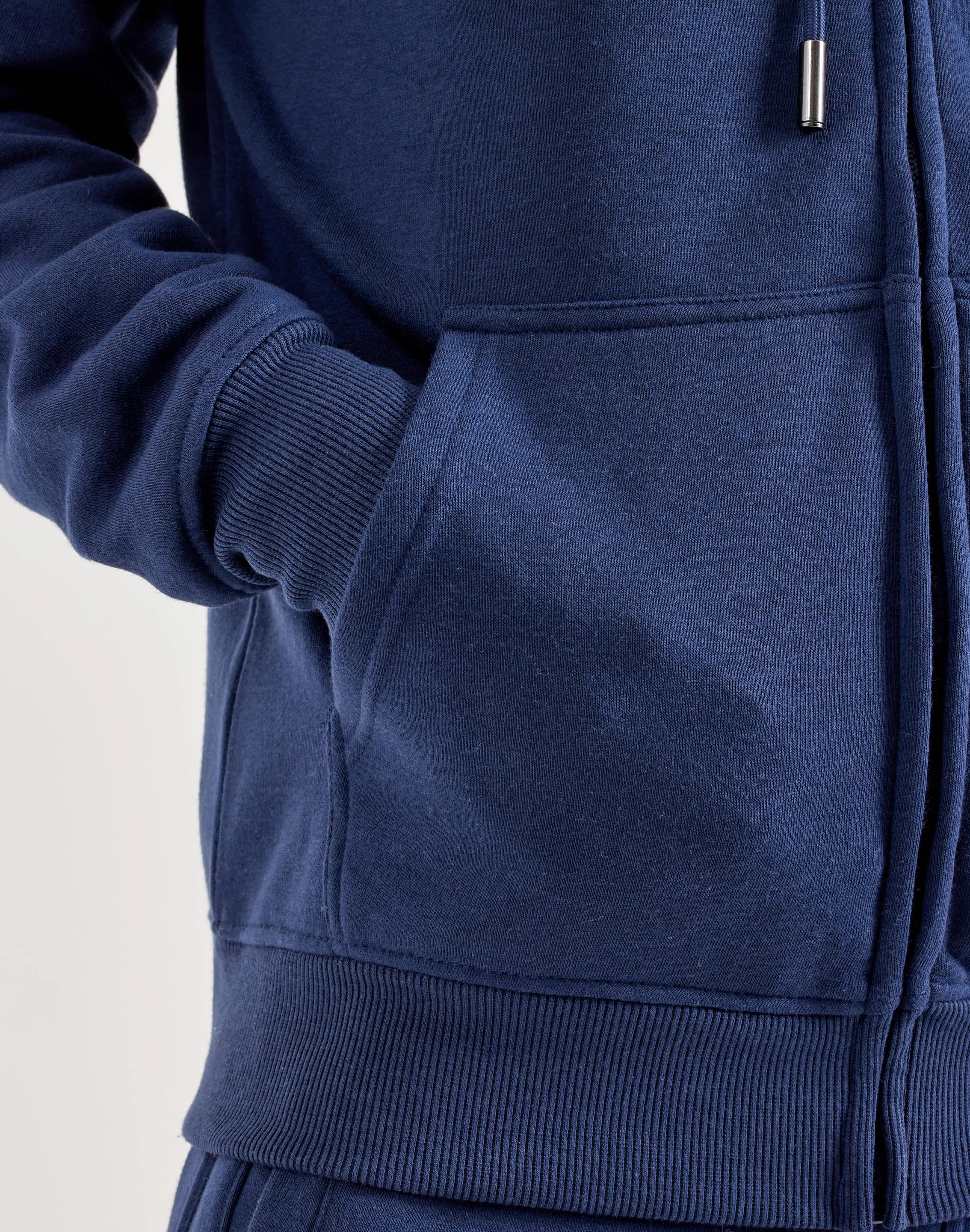 DH Essentials Basic Full-Zip Fleece Hoodie Concert Vibe LightweightTextile