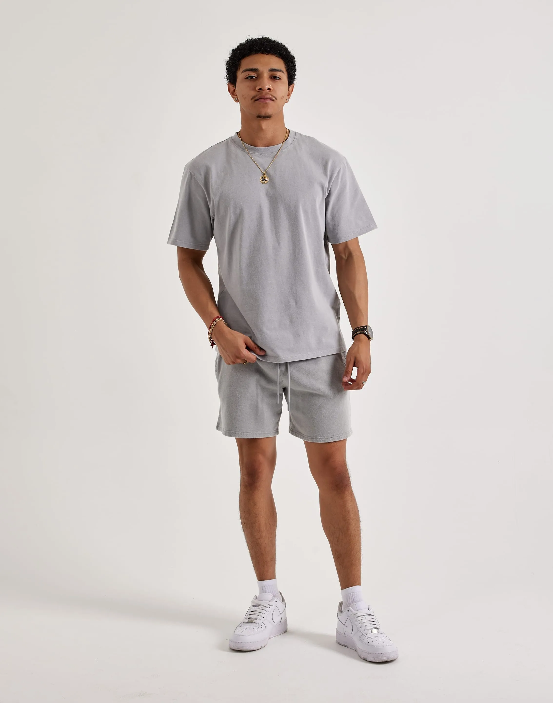 DH Essentials Fleece Shorts AI Core Ocean Air
