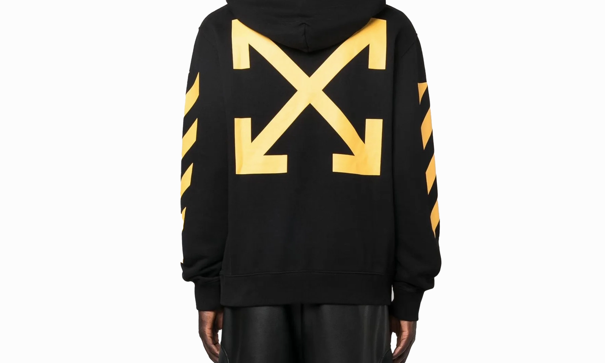 Diag Arr Carav Ann Slim Hoodie "Black/White"