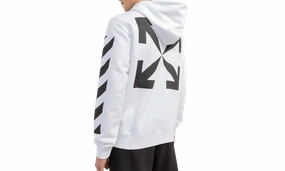 Diag Arrow Slim Hoodie "White"