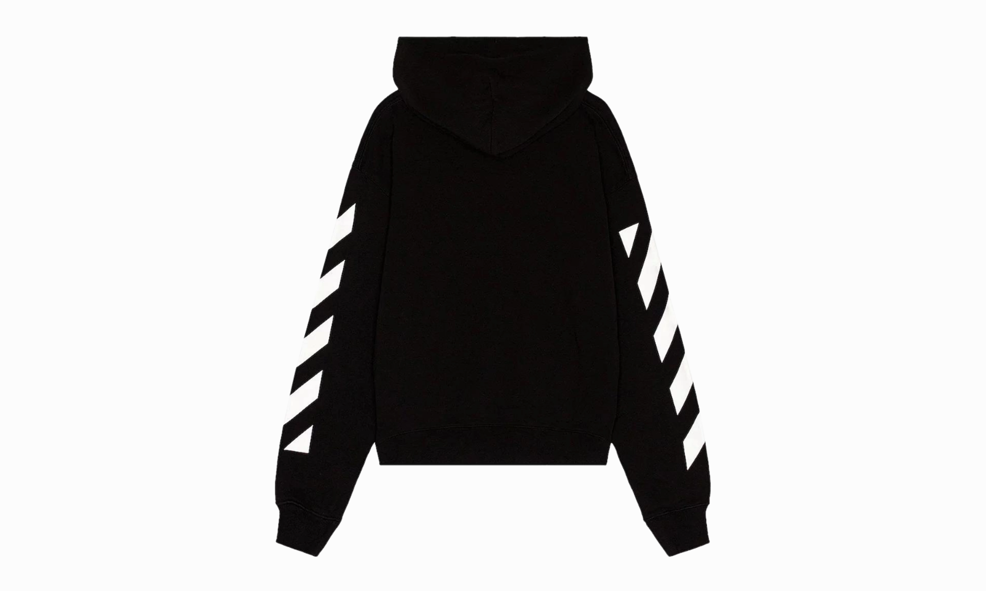 Diag Helvetica Over Hoodie "Black/White"