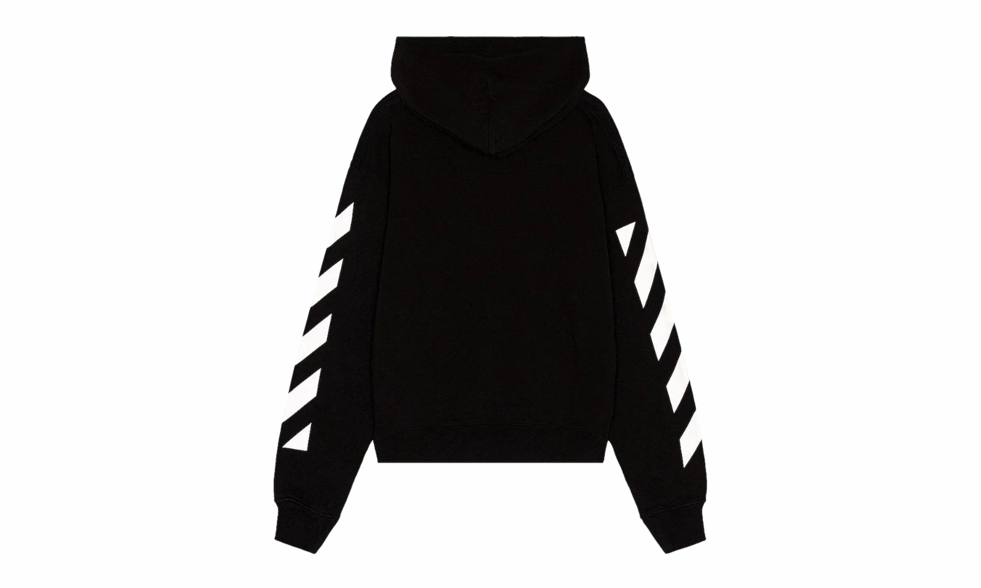 Diag Helvetica Over Hoodie "Black/White"