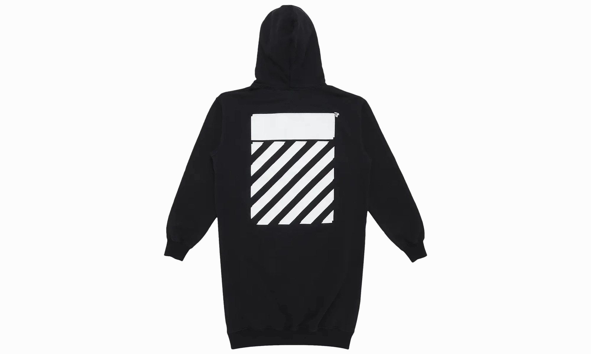Diag Hoodie Sweatshirt "Black/White"