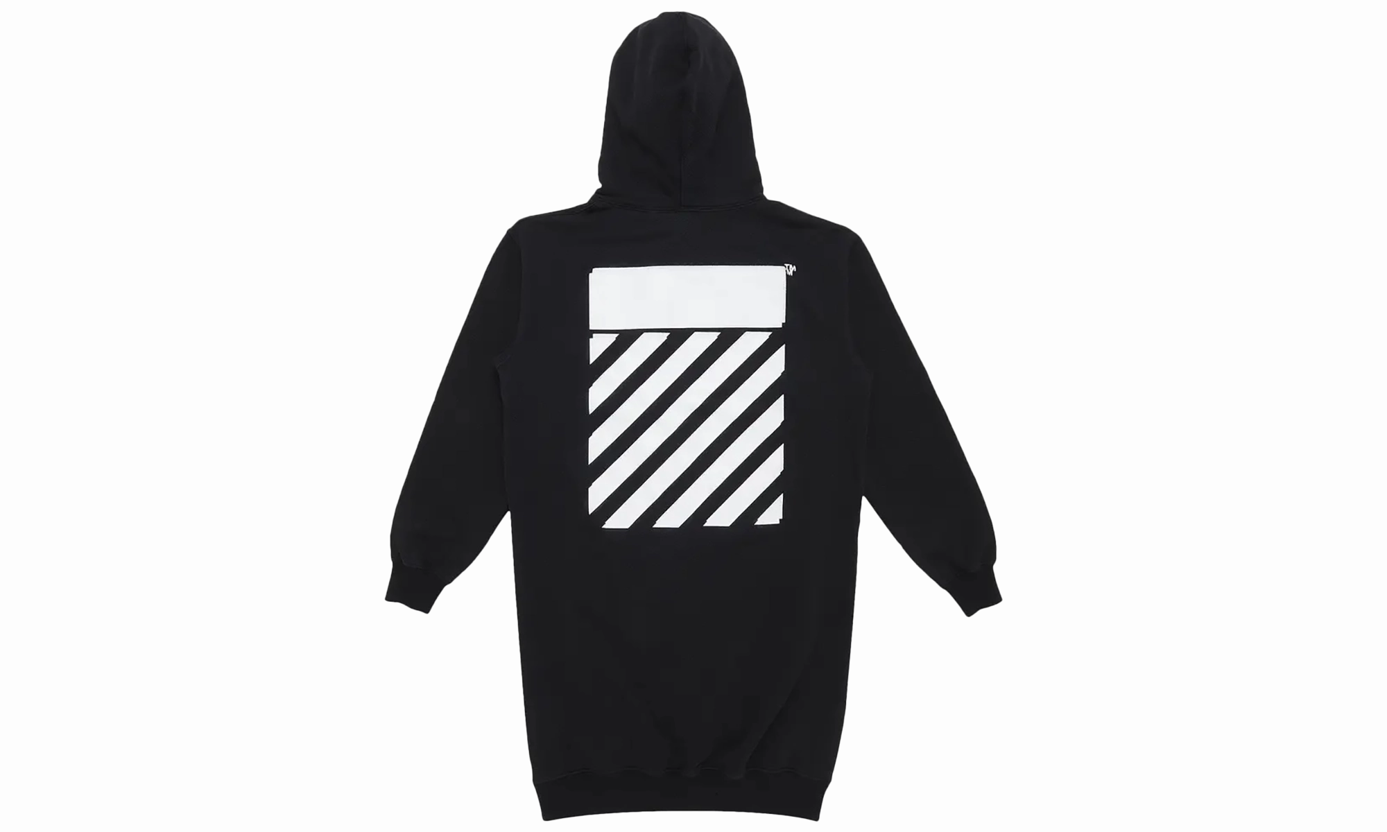 Diag Hoodie Sweatshirt "Black/White"