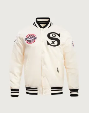 Pro Standard MLB Chicago White Sox Retro Classic Rib Satin Jacket Event Vibe Beach Ease