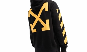 Diagonal Arrow Caravaggio St Fran Slim Hoodie "Black/White"