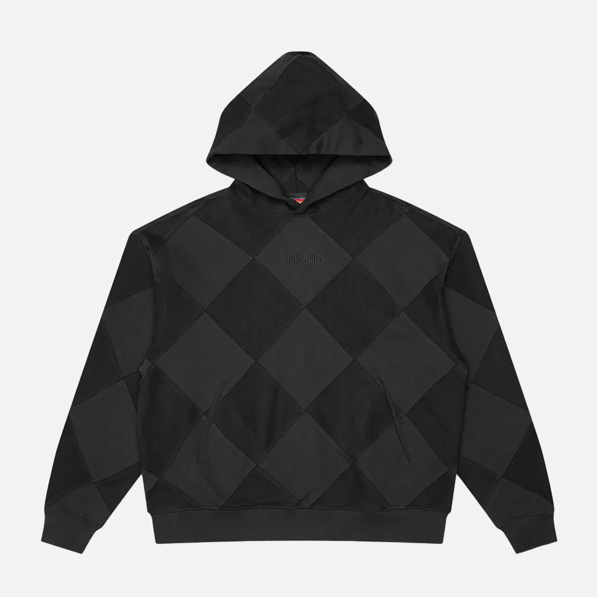 DIAMOND TERRY HOODED SWEATSHIRT - BLACK OdorResistant SeamFreeEngineering