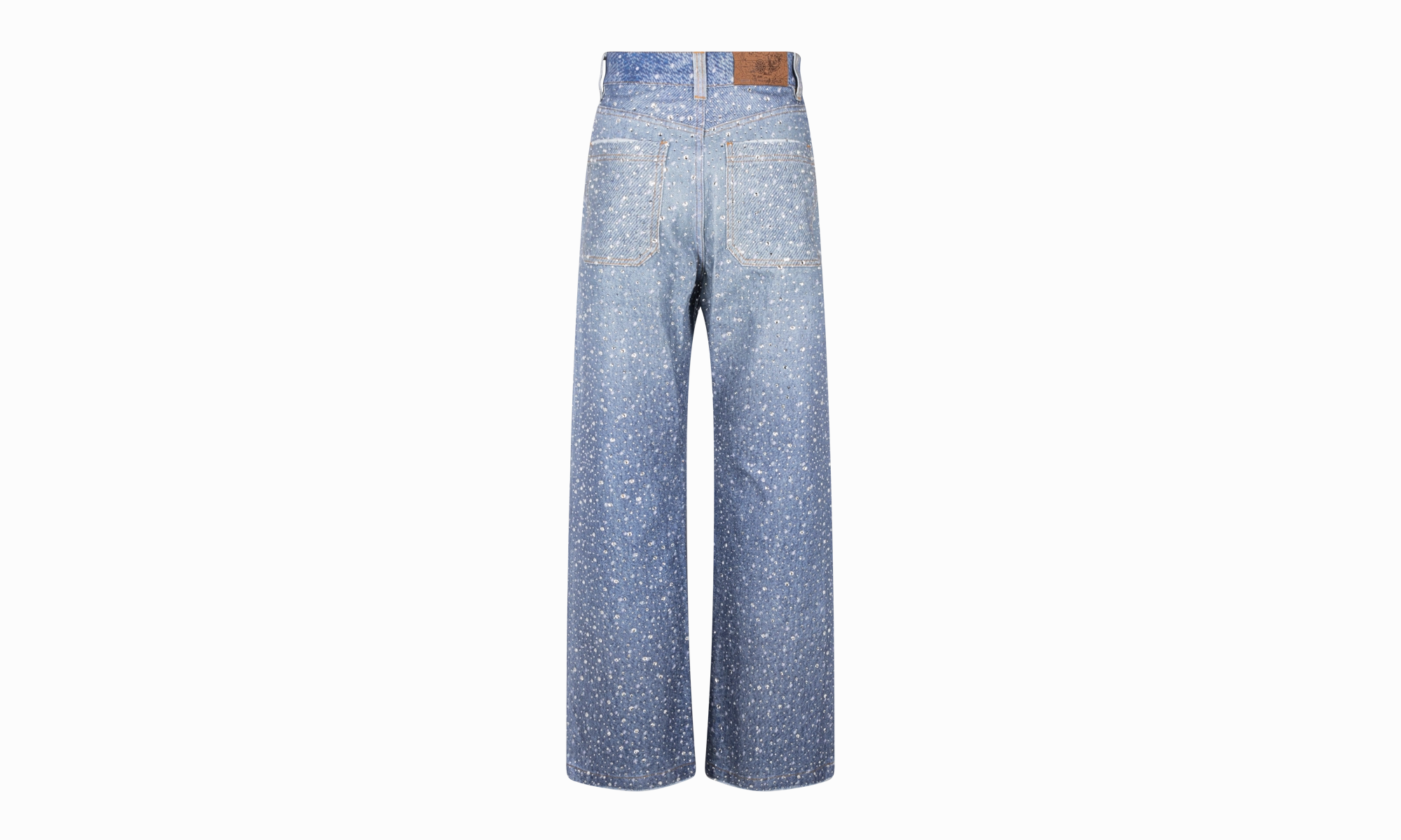 Clean Aesthetic DIAMOND DENIM BLUE STRAIGHT-FIT JEANS "Blue"