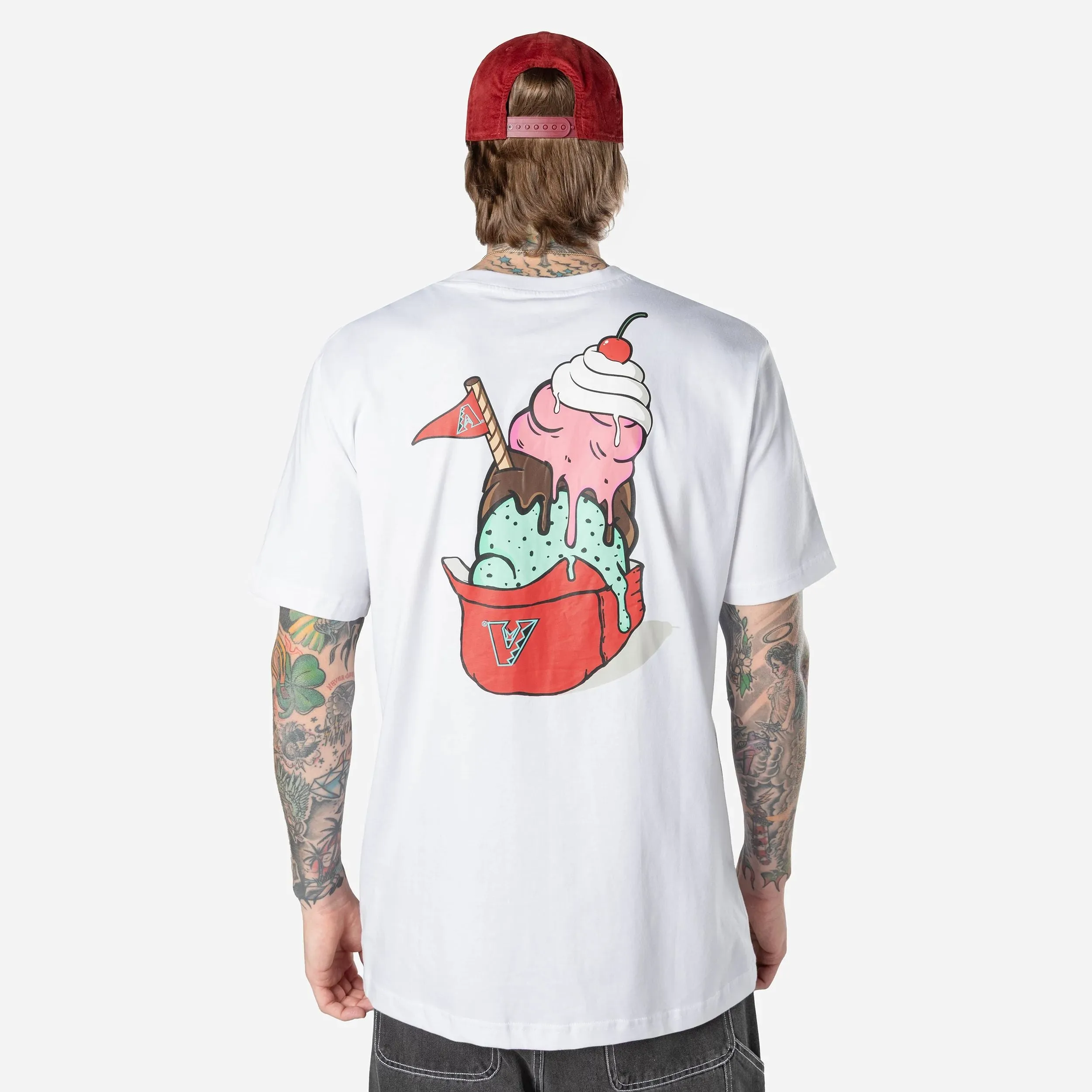 Legend Fit Trust Glow Diamondbacks Ice Cream Helmet Tee - Mens