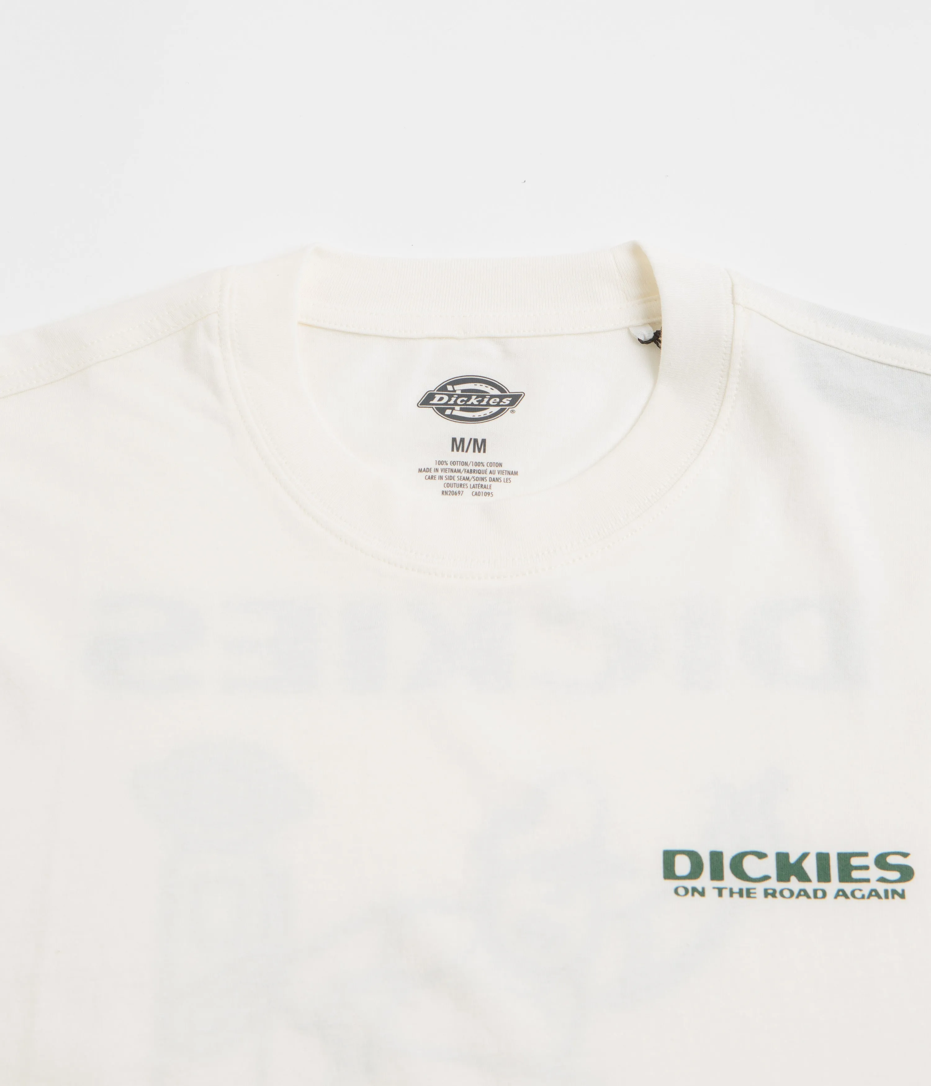 Business-wear Lightweight Jersey Knit Dickies Burns T-Shirt - Egret