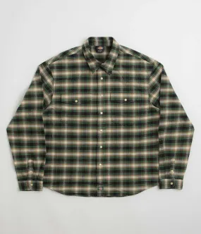 Dickies Johnsonville Shirt - Pine Needle Green Structured Collar