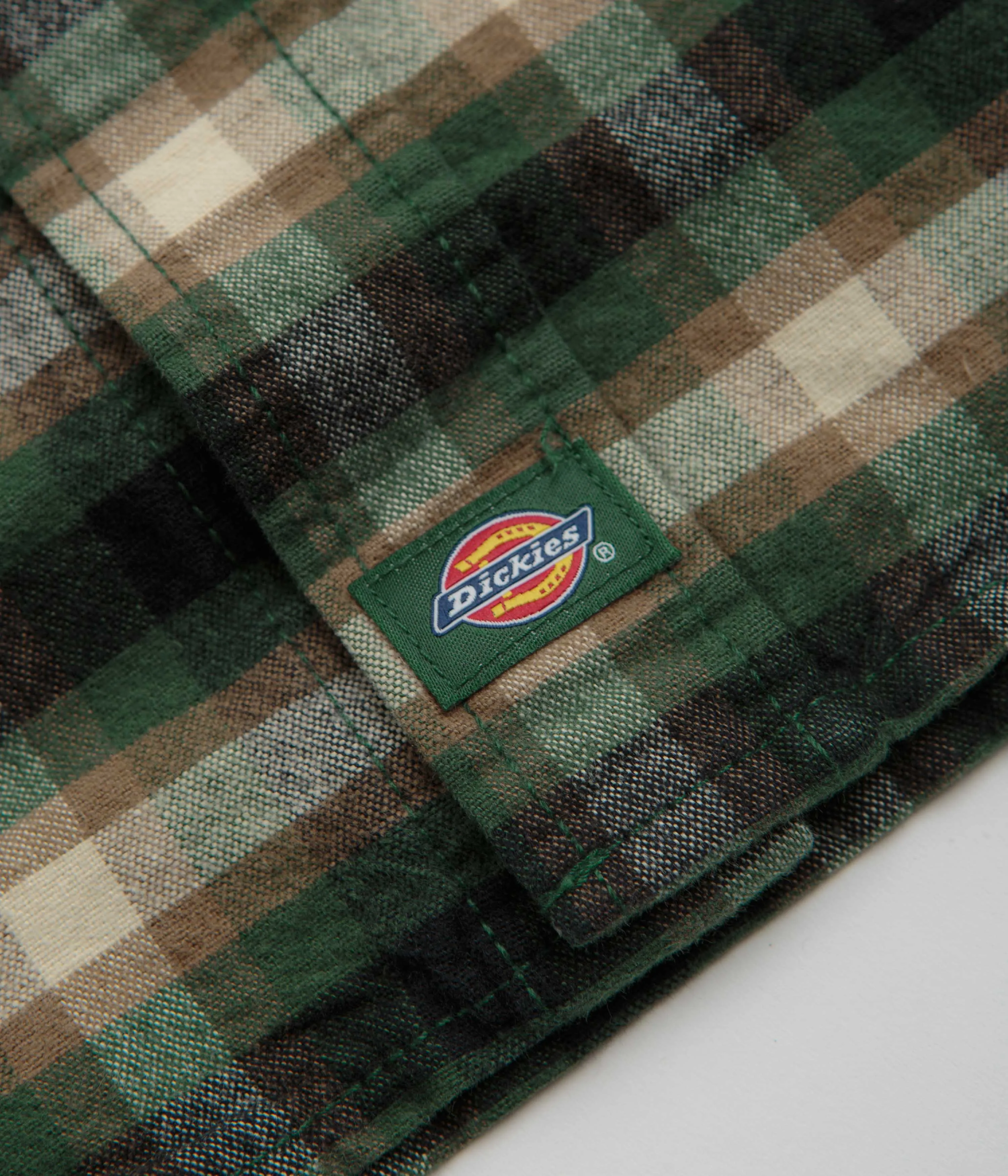 Dickies Johnsonville Shirt - Pine Needle Green Fashion Forward Tailored Cuffs