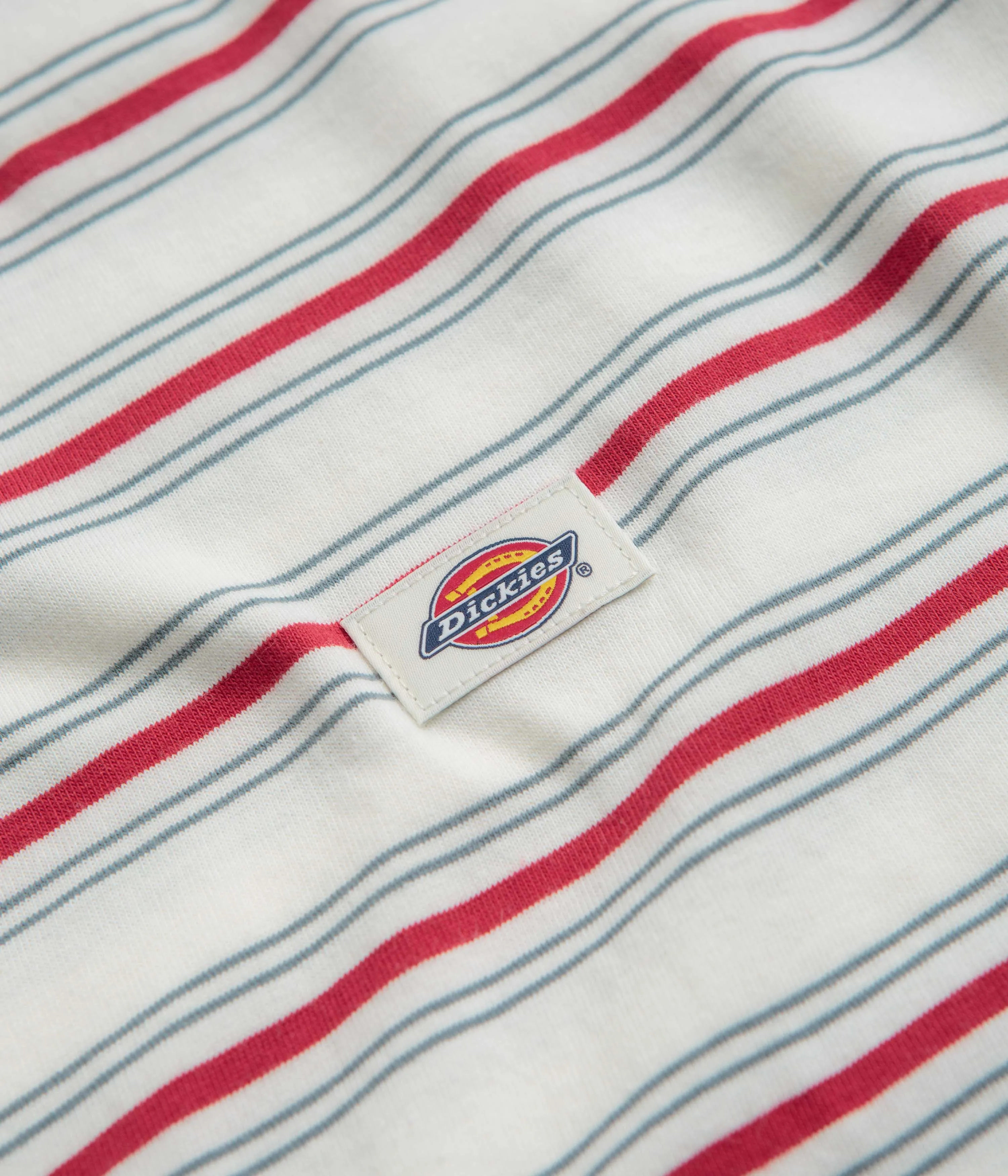 Anti-static Dickies Lewistown Stripe T-Shirt - Egret