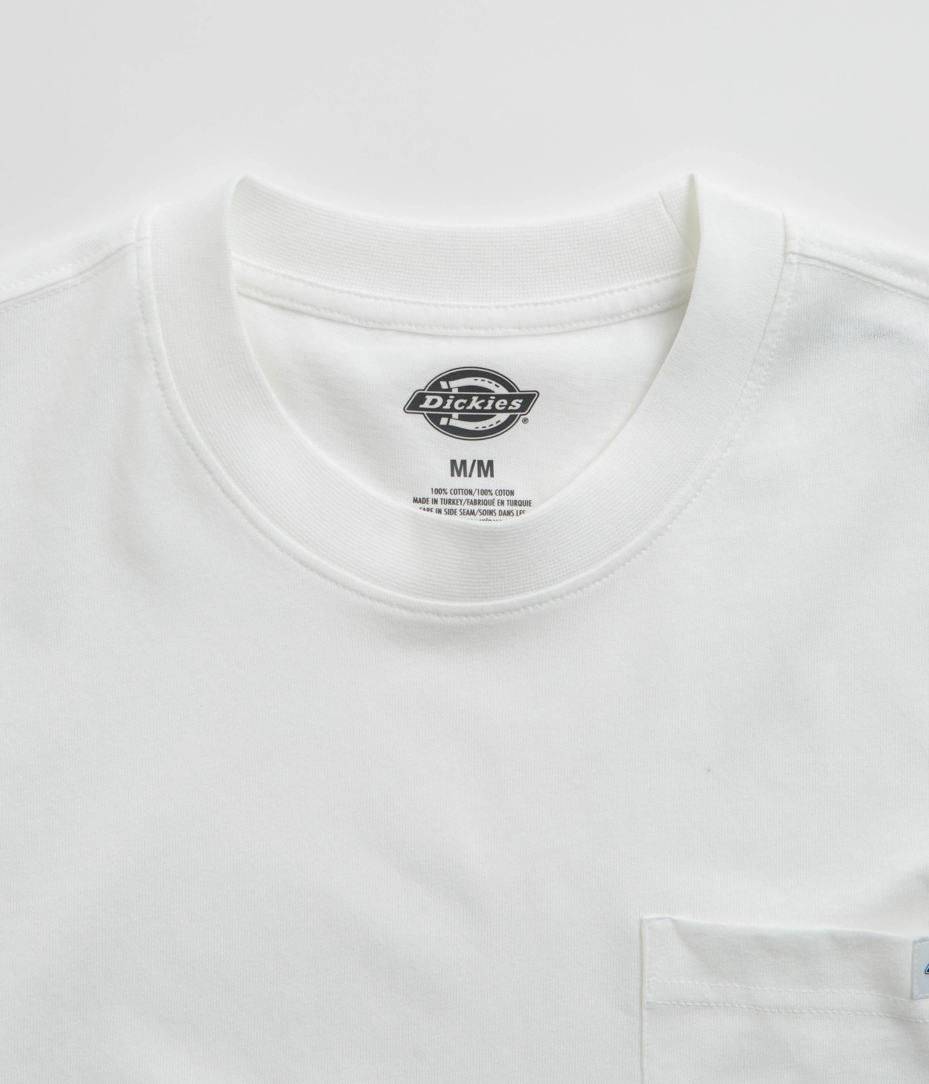 Male Dickies Luray Pocket T-Shirt - White