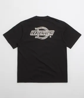 Dickies Wood Logo T-Shirt - Black Quiet neighborhood Long Length