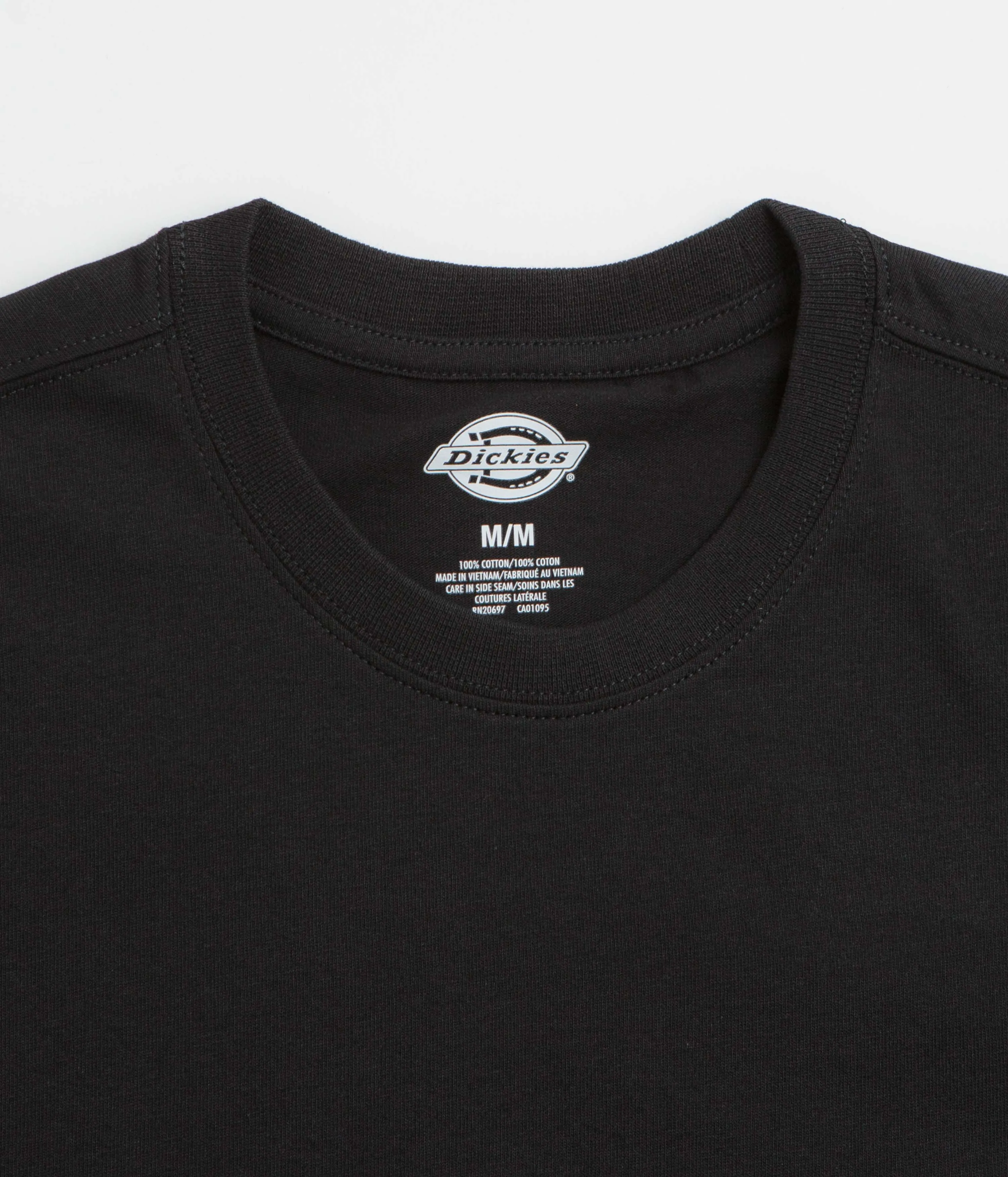 Cottage statement details Dickies Wood Logo T-Shirt - Black
