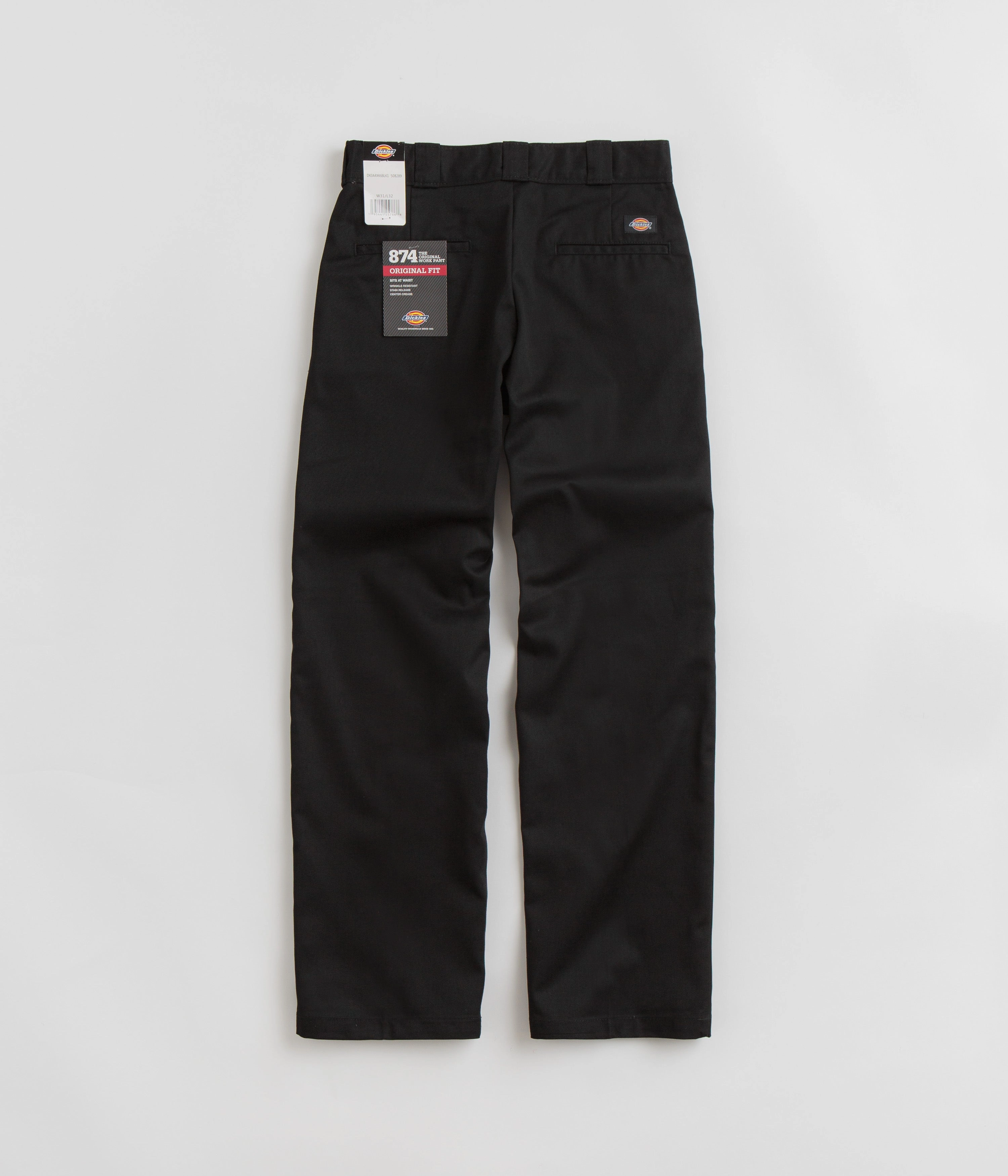 Dickies 874 Rec Work Pants - Black AbrasionResistantPanels Water Repellent Coating