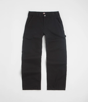 HighRiseWaistband Dickies Carpenter Canvas Pants - Black