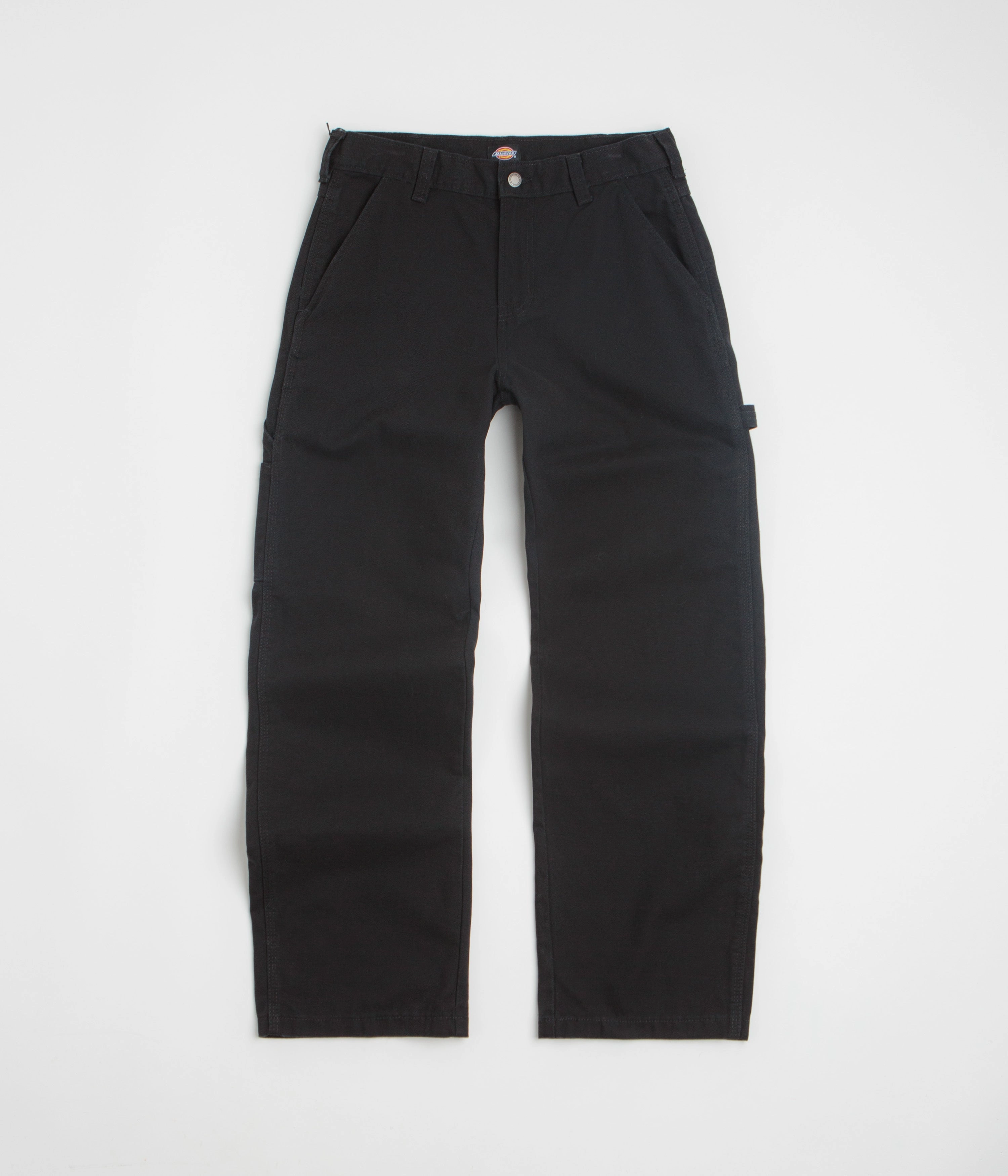 HighRiseWaistband Dickies Carpenter Canvas Pants - Black