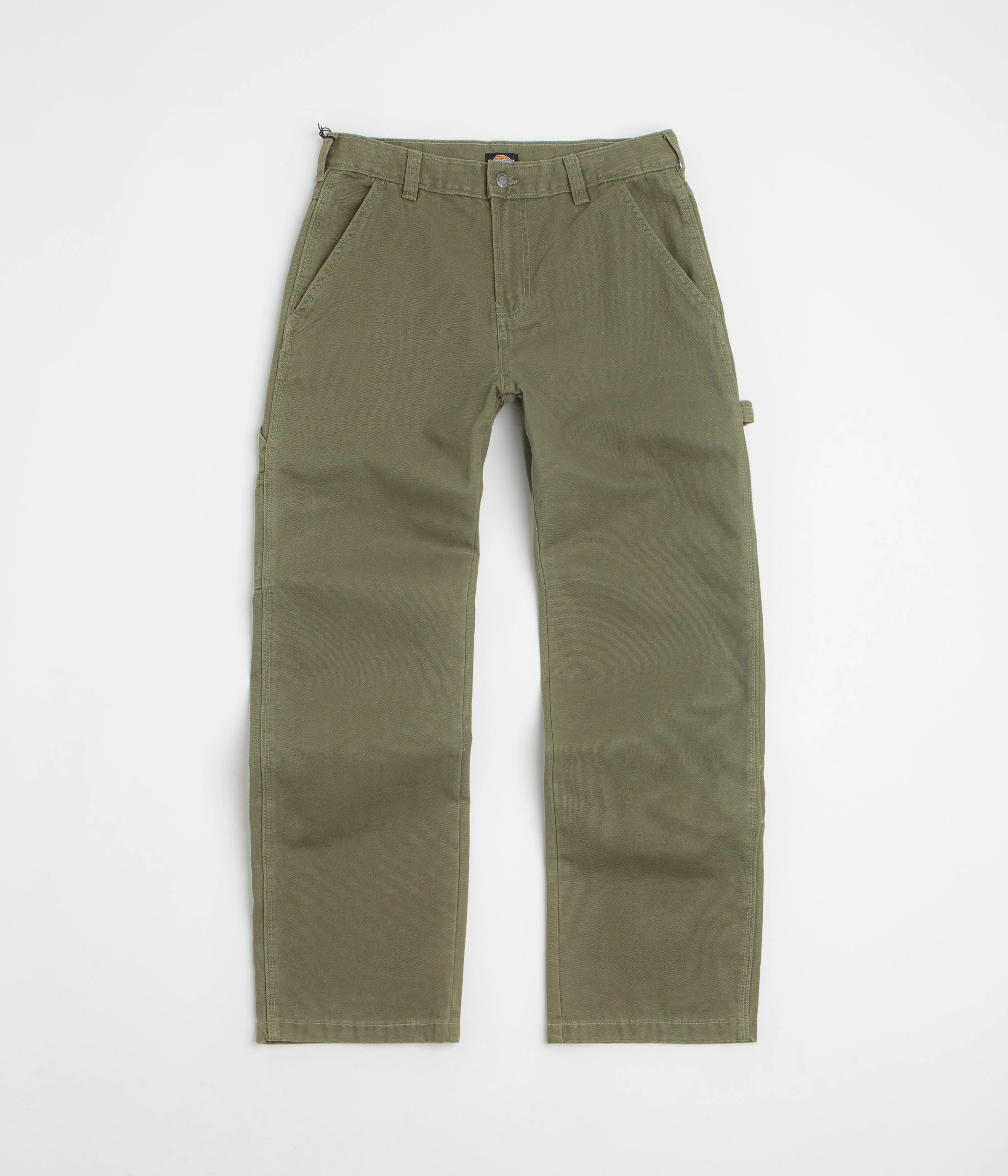 CompressionFitFabric Dickies Carpenter Canvas Pants - Military Green