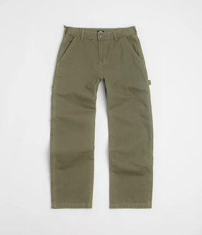 CompressionFitFabric Dickies Carpenter Canvas Pants - Military Green