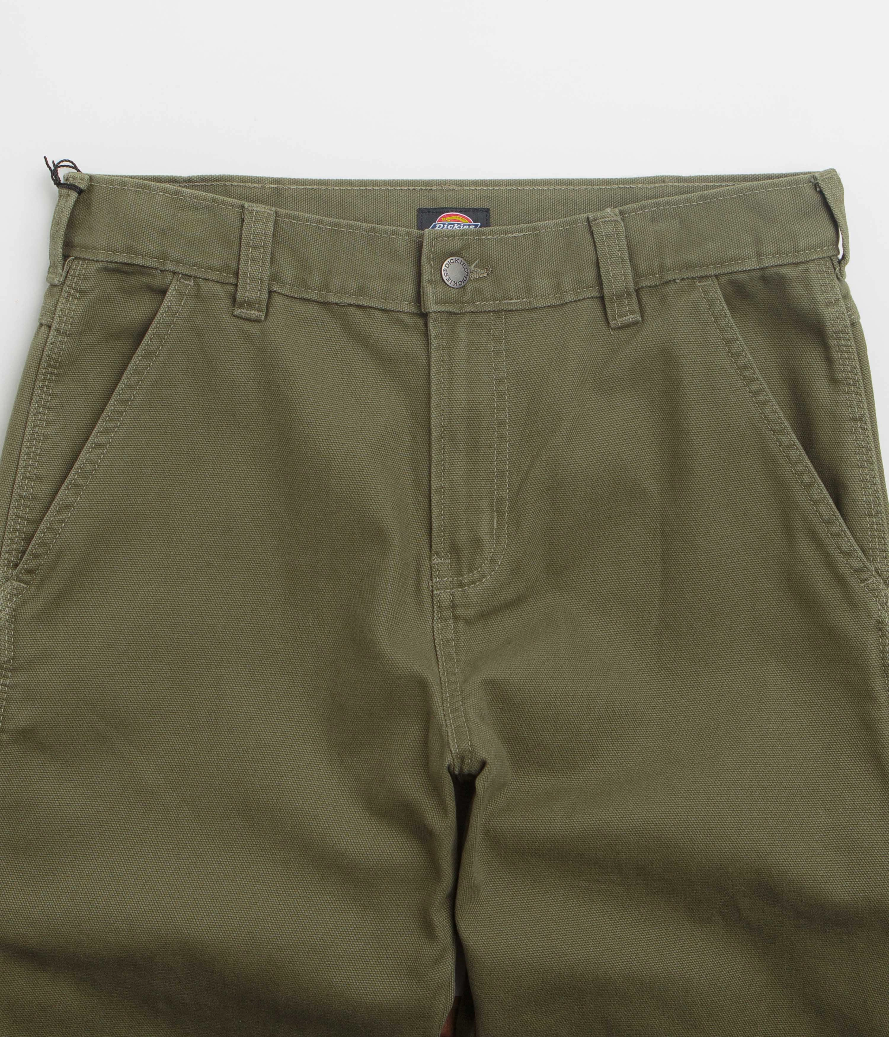 Dickies Carpenter Canvas Pants - Military Green Customizable length