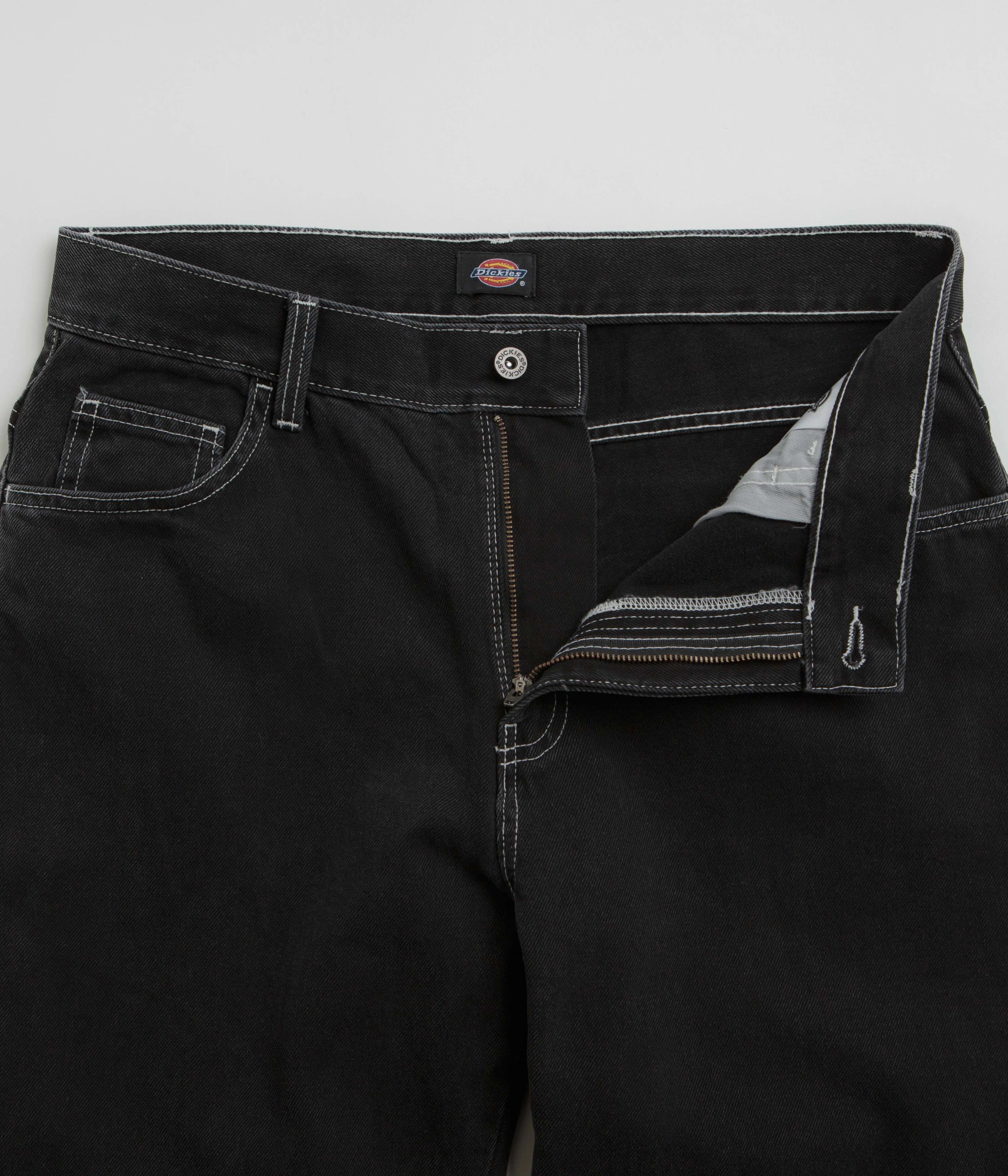 Recycled fibers Layered Protection Dickies Double Knee Jeans - Black Wash