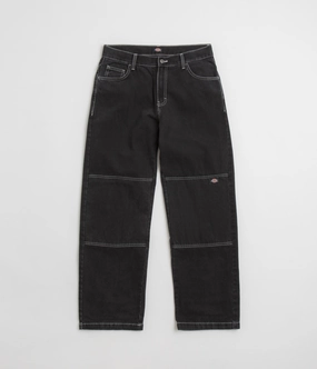 Dickies Double Knee Jeans - Black Wash All Season