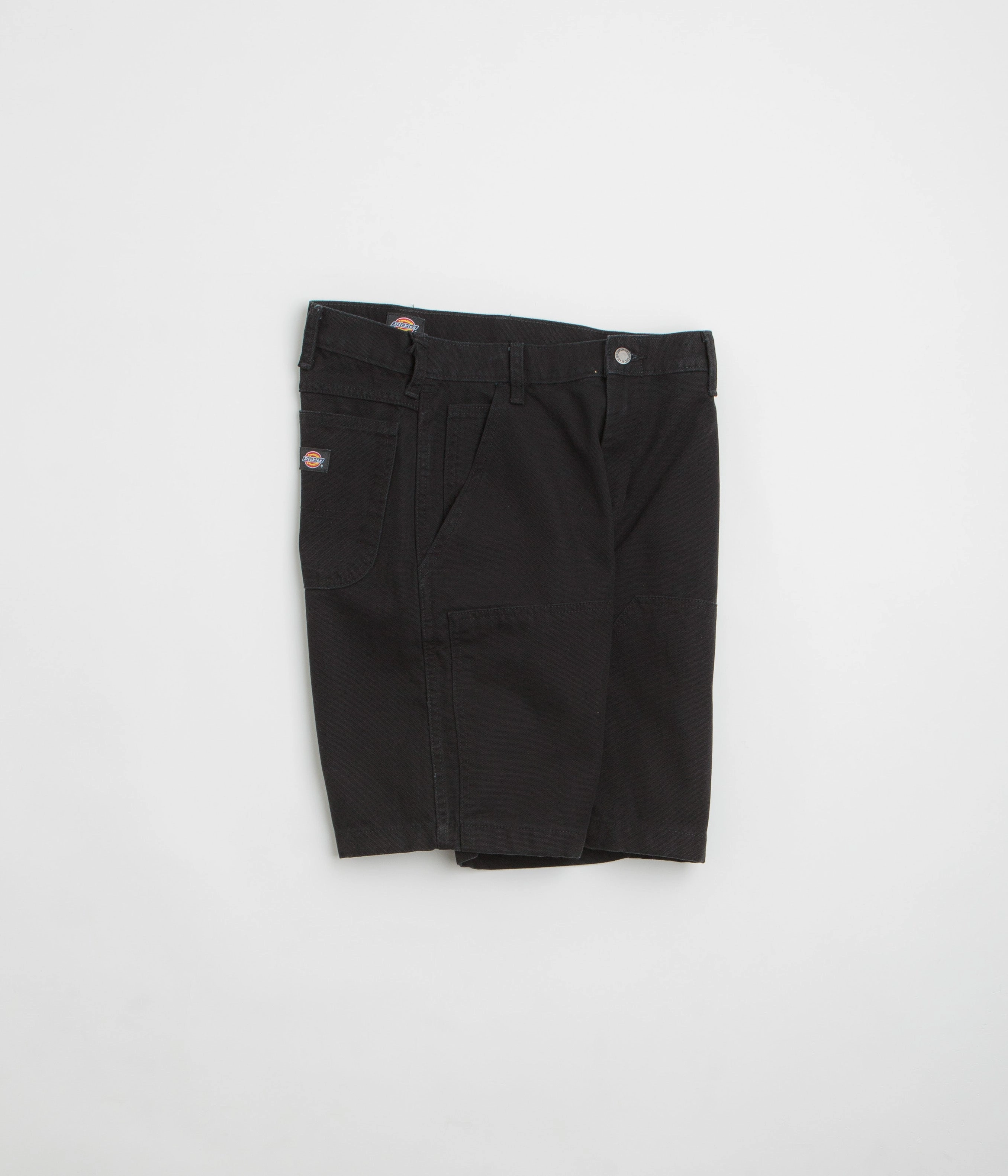 Dickies Duck Canvas Chap Shorts - Stone Washed Black Stretch Fit Design Eco Friendly Material