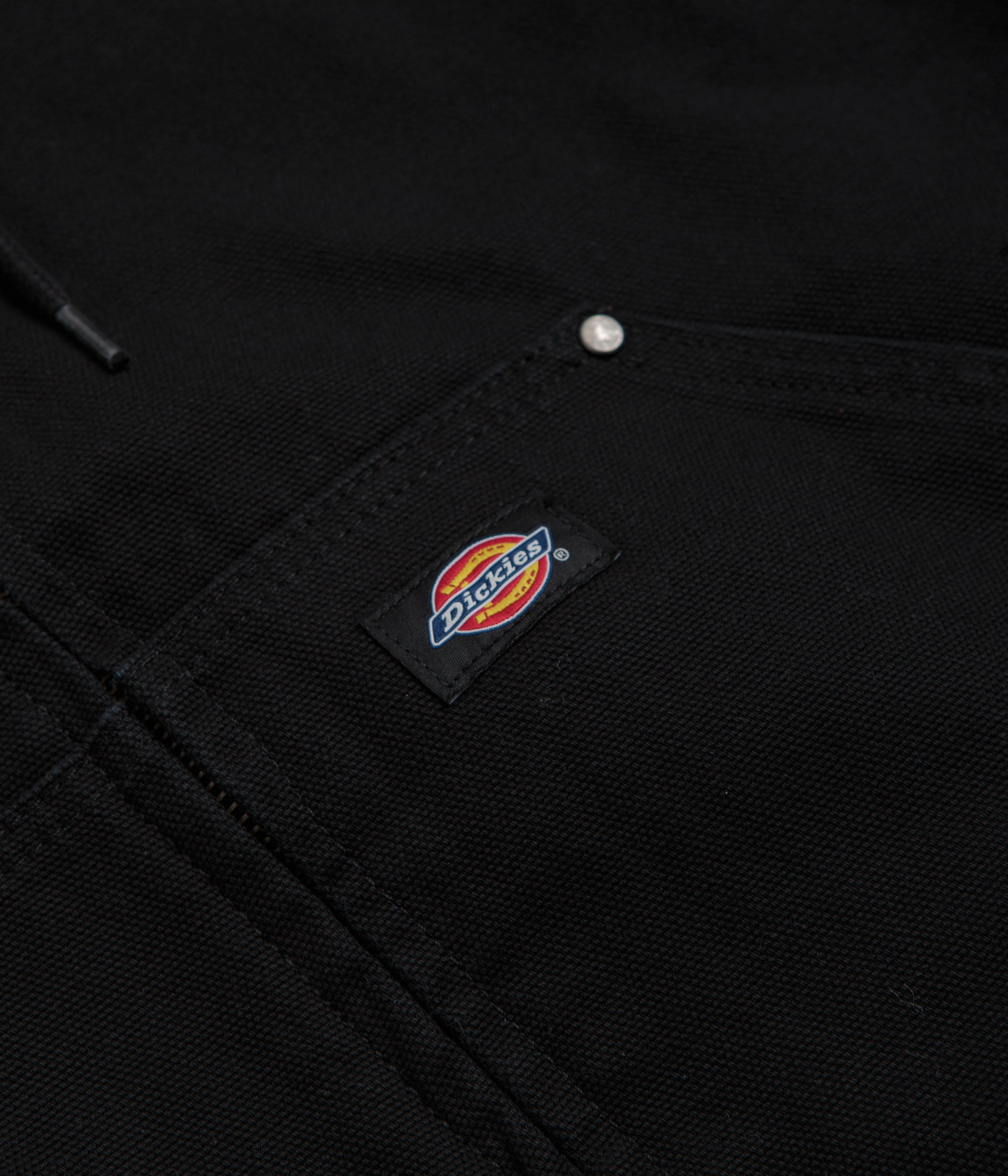 suitable for casual sports size - inclusive Dickies Hilham Hooded Canvas Jacket - Black