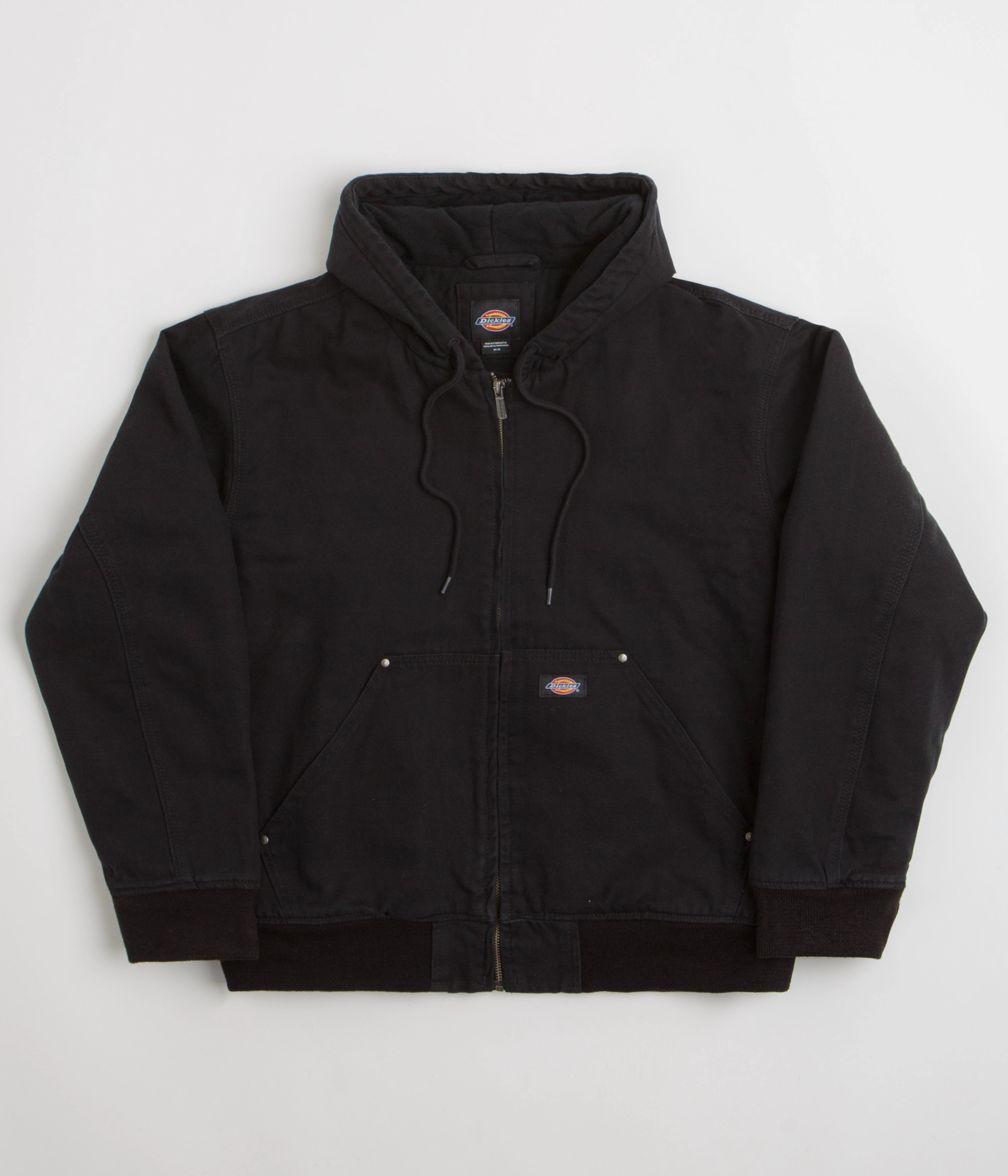 Dickies Hilham Hooded Canvas Jacket - Black thermal Network