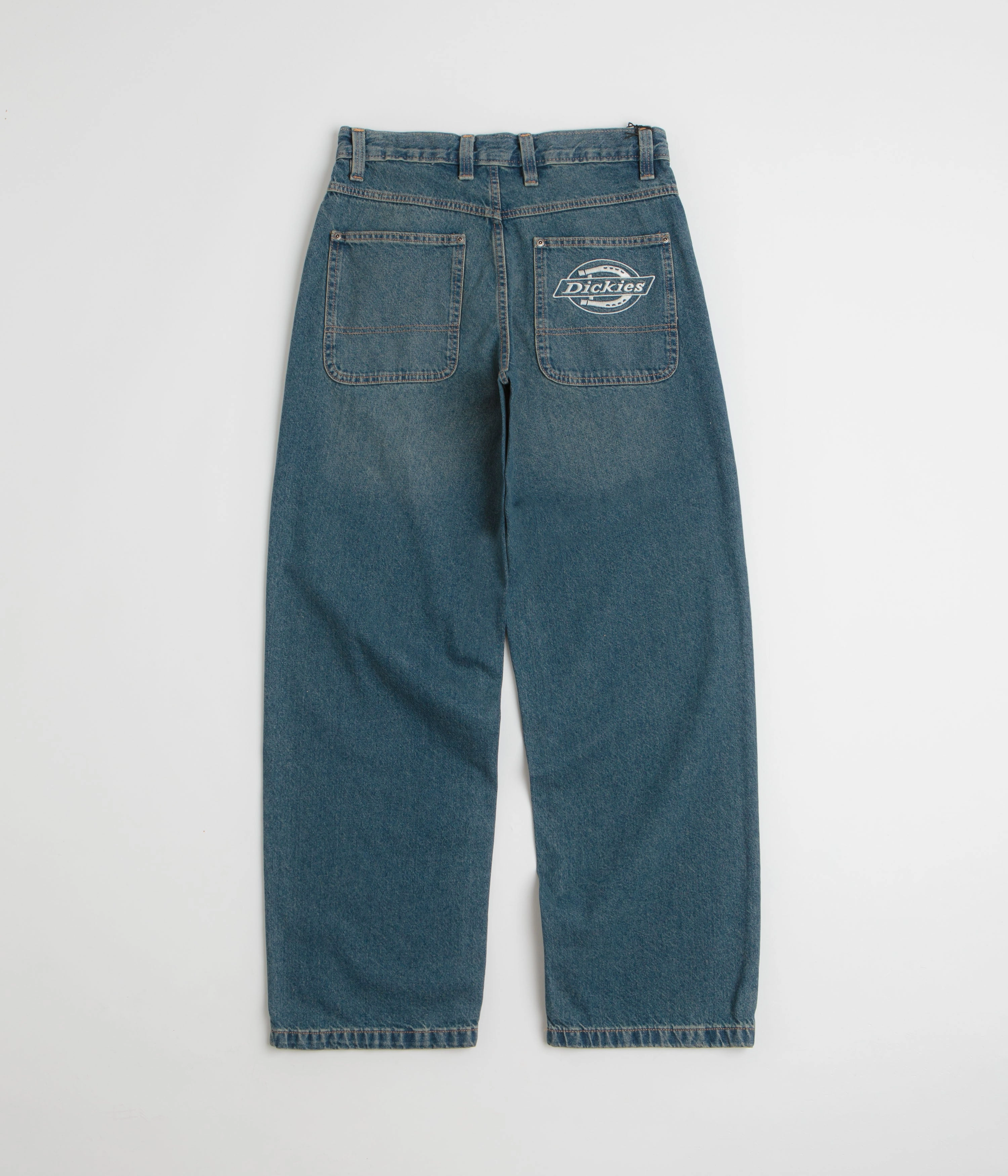 Dickies Hilham Jeans - Khaki Tinted Blue Rubberized grip